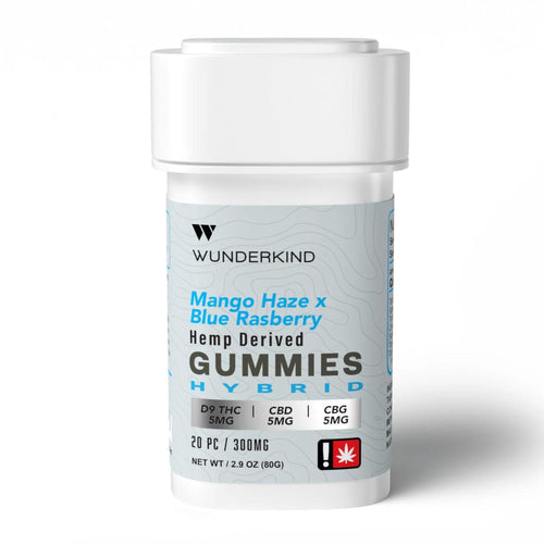 Wunderkind - Mango Haze X Blue Raspberry CBD / THC / CBG Gummies