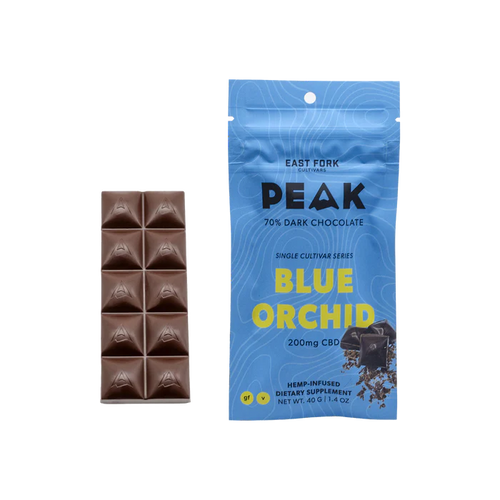 Peak Blue Orchid Hemp CBD Full-Spectrum Chocolate Bar