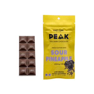 Peak Sour Pineapple Hemp CBD Full-Spectrum Chocolate Bar