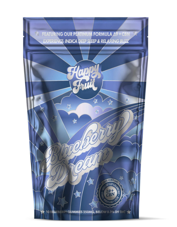 Happy Fruit - Blueberry Dream Delta-9 + CBN Gummies