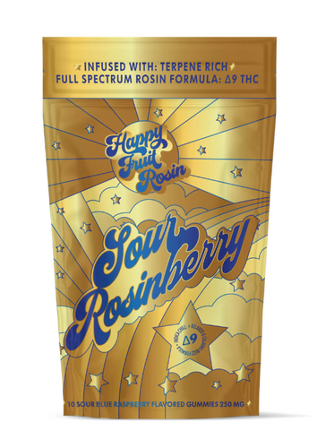Happy Fruit - Sour Rosinberry Delta-9 Live Rosin Gummies