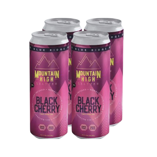 Mountain High Black Cherry - THC Infused Soda – District Hemp