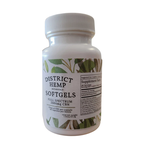 District Hemp Botanicals CBN Sofgels