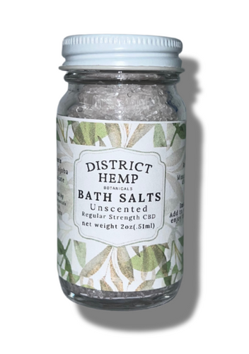 District Hemp Unscented CBD-Infused Bath Salts