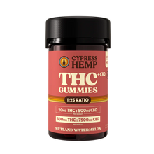 Load image into Gallery viewer, Cypress Hemp - Live Resin Delta-9 20mg THC 500mg CBD Hybrid Gummies