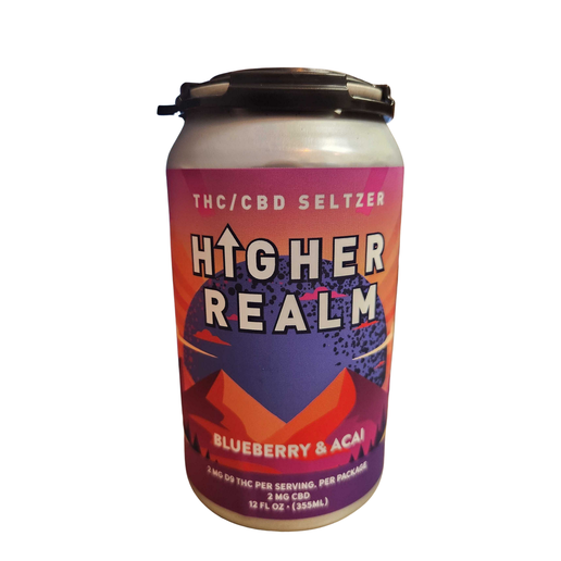 Higher Realm Blueberry & Acai 2mg THC Drinks – District Hemp