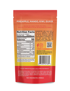 CannaAid Tropical Mix 1:1 Gummies