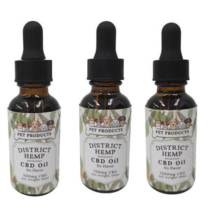 District Hemp Unflavored Pet Oils