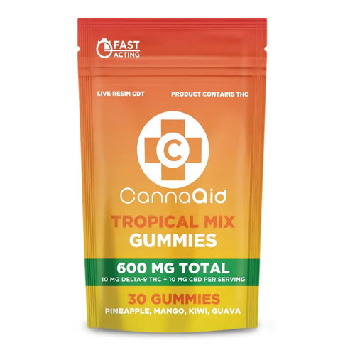 CannaAid Tropical Mix 1:1 Gummies