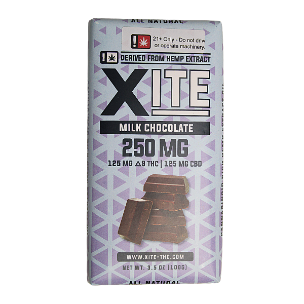 Patsy's Xite CBD:Delta-9 Milk Chocolate Bar