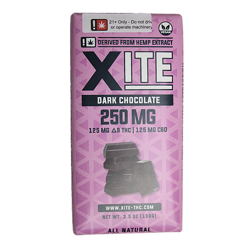 Patsy's Xite CBD:Delta-9 Dark Chocolate Bar