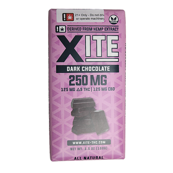 Patsy's Xite CBD:Delta-9 Dark Chocolate Bar