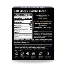 Load image into Gallery viewer, Buddha Teas Sleepy Buddha Blend CBD Tea