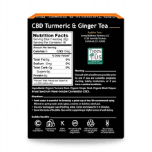 Load image into Gallery viewer, Buddha Teas Turmeric &amp; Ginger CBD Tea
