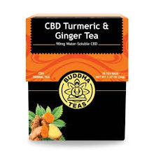 Load image into Gallery viewer, Buddha Teas Turmeric &amp; Ginger CBD Tea
